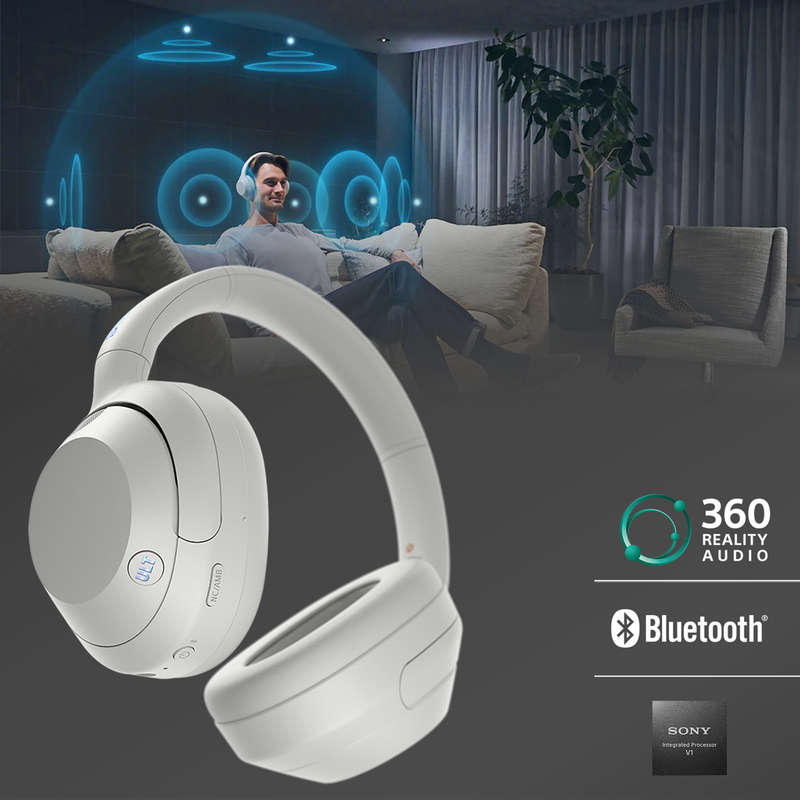 Sony ULT WEAR Wireless Noise Cancelling Headphones - Off White