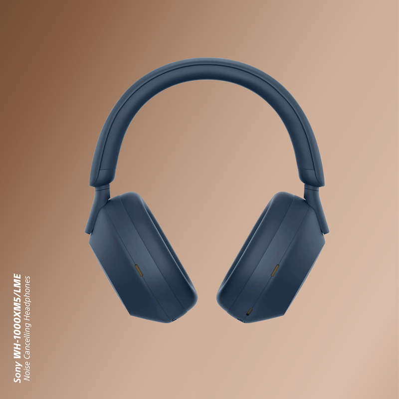 Sony WH1000XM5 (Blue) Noise Cancelling BT Headphones