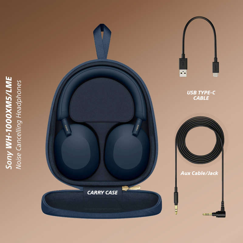 Sony WH1000XM5 (Blue) Noise Cancelling BT Headphones