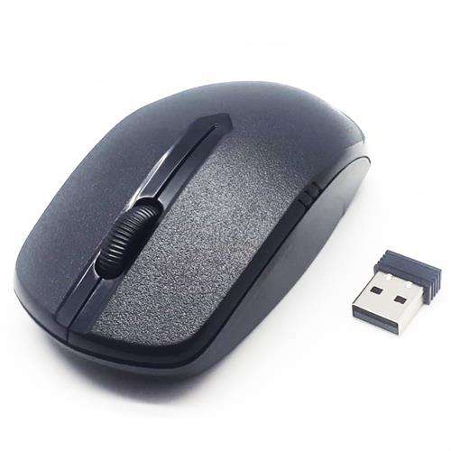 UniQue Wireless USB 104 Keys Standard US Layout Keyboard and Wireless 2 Button 1000 DPI Optical M...