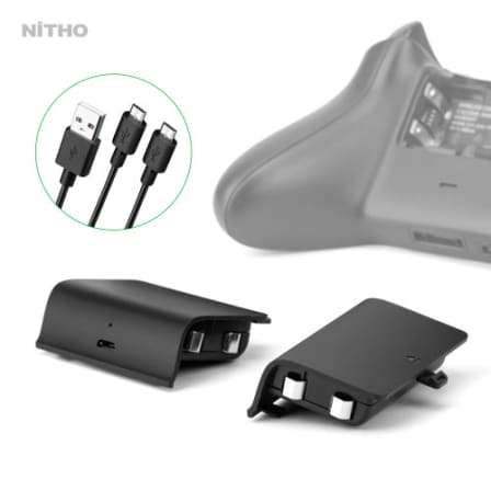 Nitho XBOX ONE TWIN BATTERY PACKS 2x 18 hours 2 x Battery packs up to 18h with 3m charge