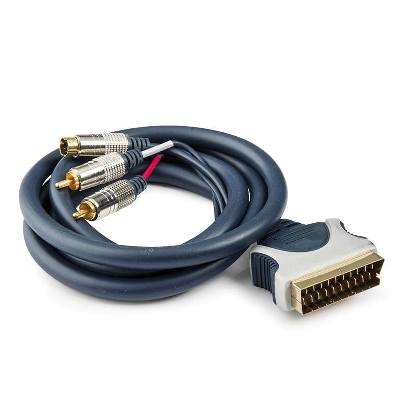 Space TV Scart to 2 RCA Connectors + 1 S Video Connector