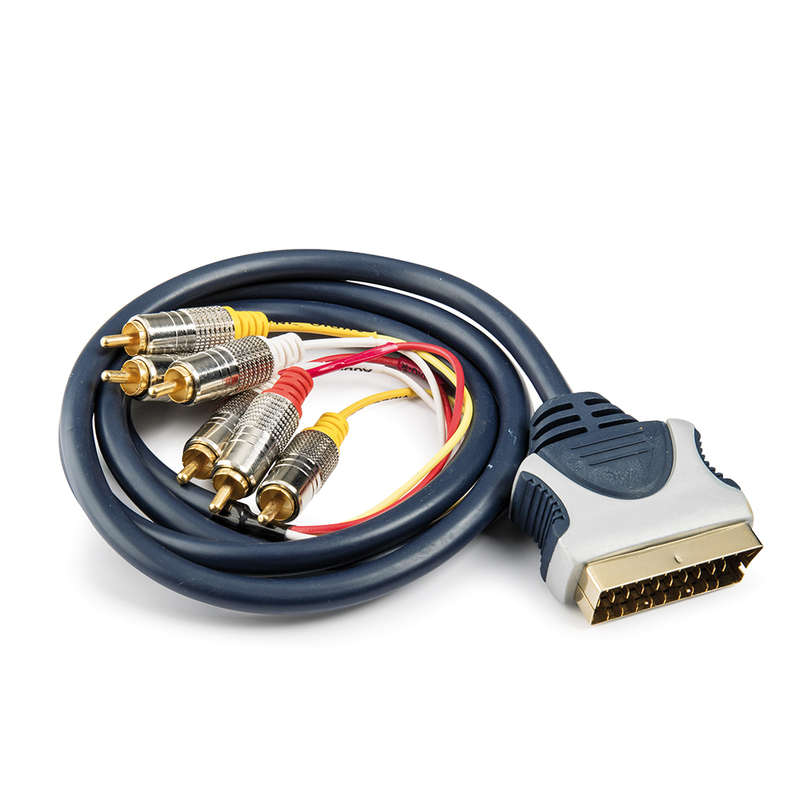 Space Tv SCART to 6 RCA Connect Cable