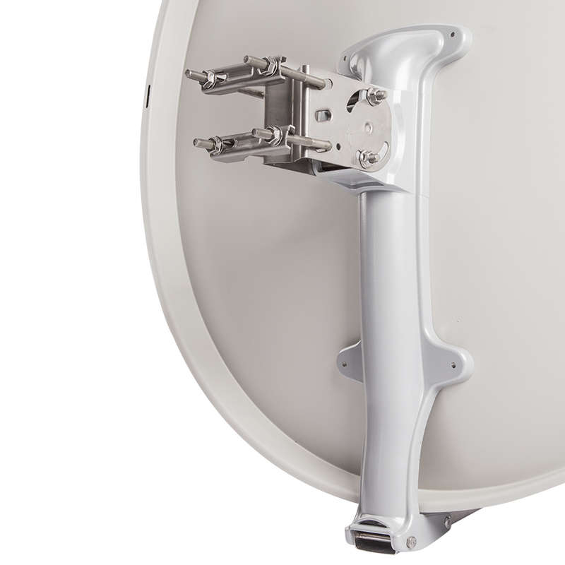 Space TV 80cm Aluminium Offset Satellite Dish withGalvanised Steel Mounting