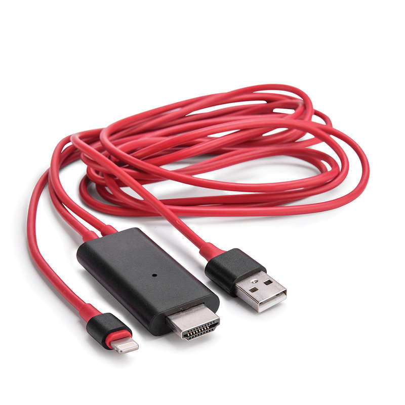 Space TV Lightning to HDTV plug and play cable for iPad