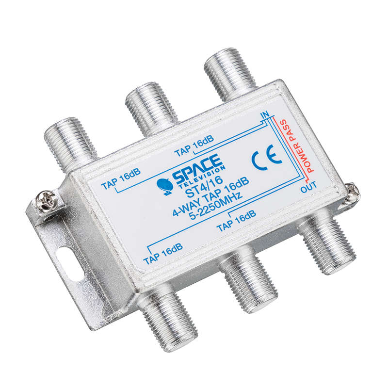 Space TV Satellite IF Tap - 4 Way - 16db (5  2250MHz)