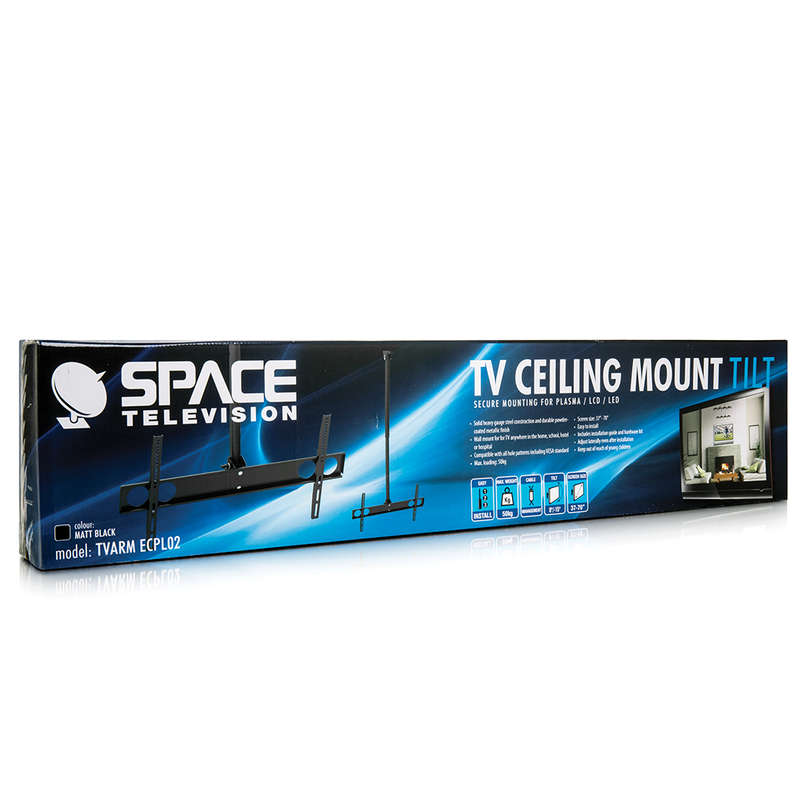 Space TV Telescopic Ceiling Mount TV Bracket with tilt for 37"- 70" TV's
