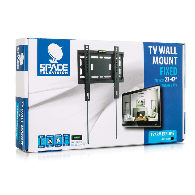 Space TV Slim Flush Wall Mount TV Bracket for 23"- 42" - Samsung LG Hisense
