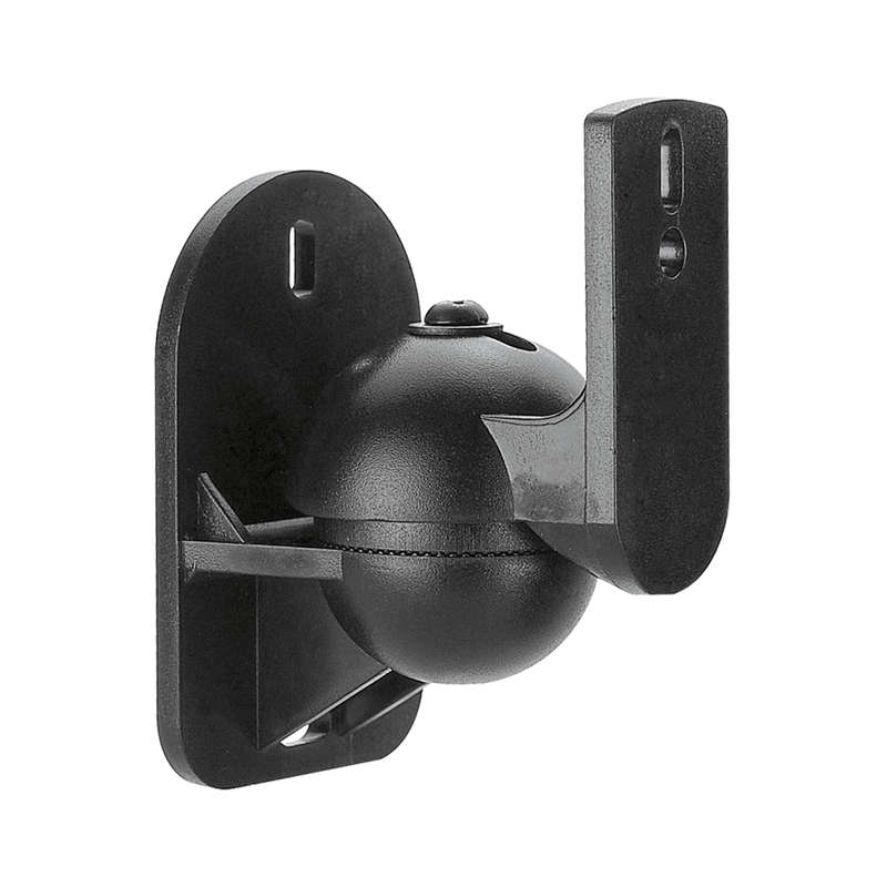 Space TV Fixed Swivel & Tilt Speaker Brackets, Wall Mount - Set of 2