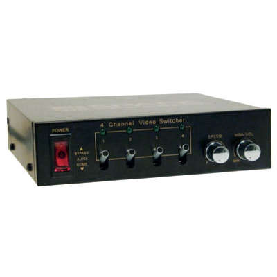 Space TV 4 Channel CCTV Switcher With Audio