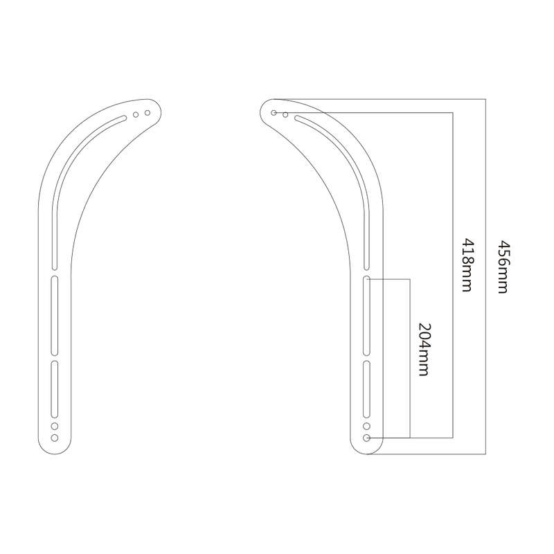 Space TV Sound Bar Bracket for mounting on your Television