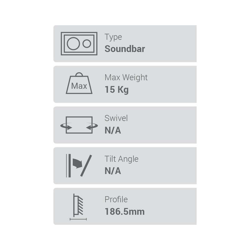Space TV Sound Bar Bracket for mounting on your Television