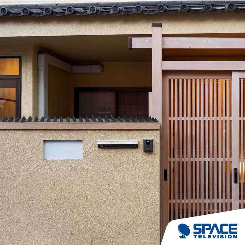Space TV Anti Burglar / Animal / Bird Security Wall Spikes - Black