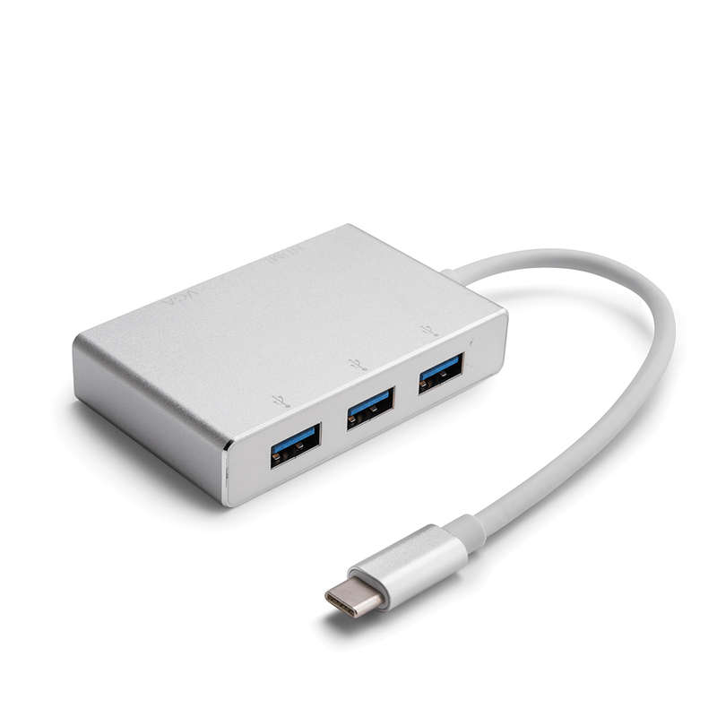 Type C to HDMI + VGA+ 3* USB 3.0 Convertor