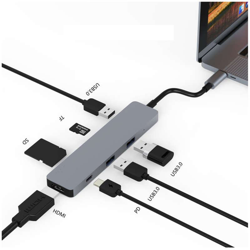Space TV 7 in 1 USB-C Slimline Hub with 4K HDMI