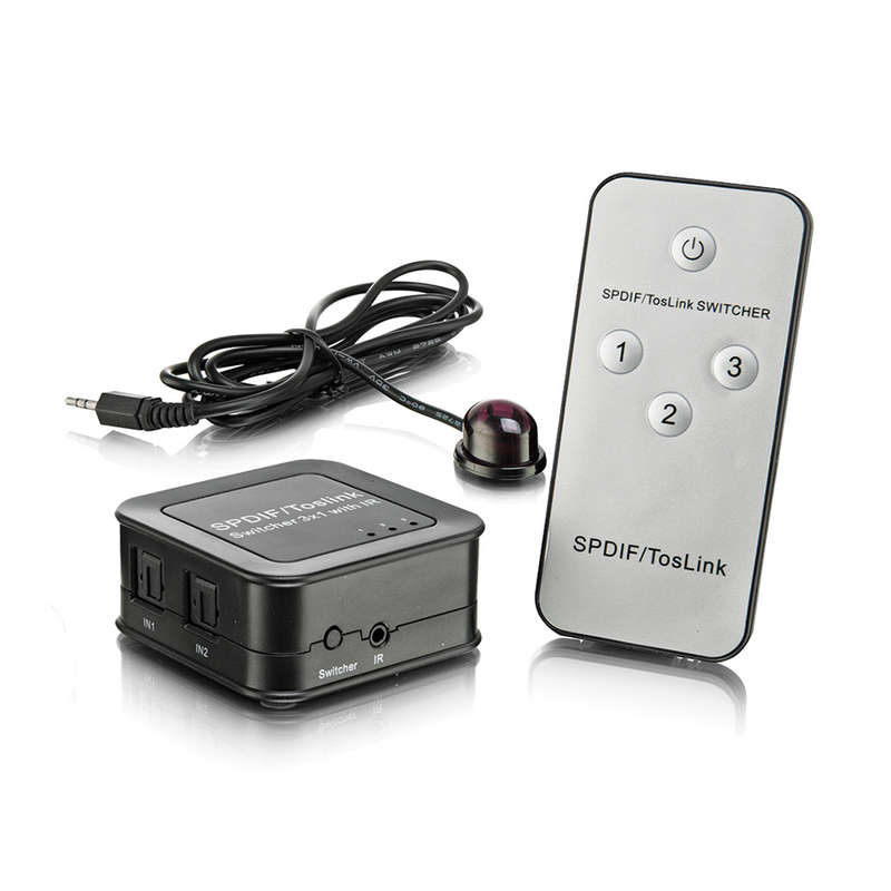Space TV Digital Optical Toslink Audio 3×1 Switcher With Remote