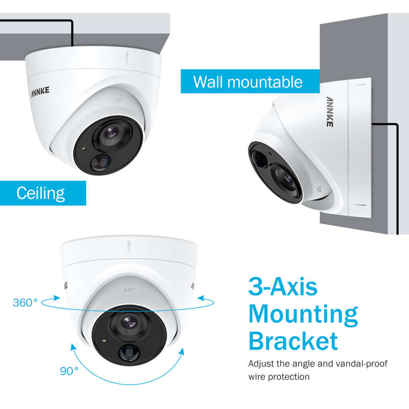 Annke 1080P Dome Security Camera - High Clarity