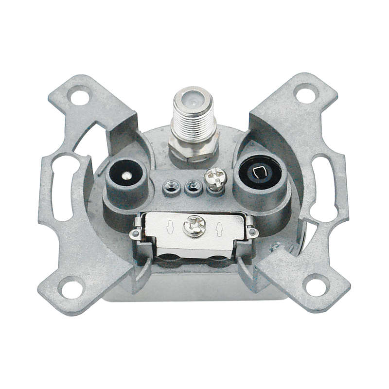 Space TV SAT-TV-FM 2×2 End Wall Outlet Socket 1dB (5-2400Mhz)