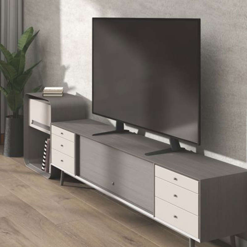 Space TV Adjustable Tabletop TV Stand 32 to 70 - Sleek Minimalist Design
