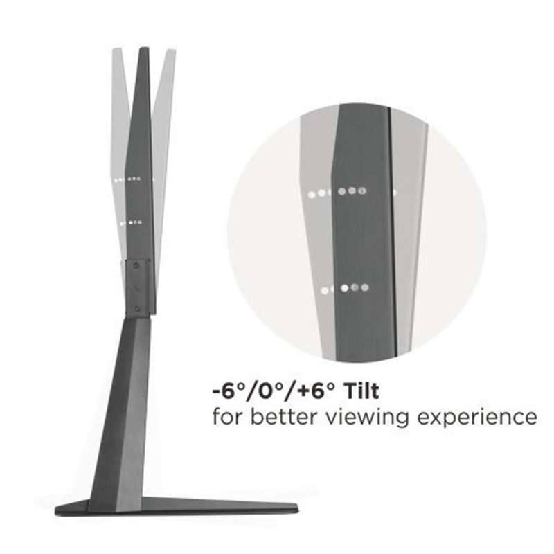 Space TV Adjustable Tabletop TV Stand 32 to 70 - Sleek Minimalist Design