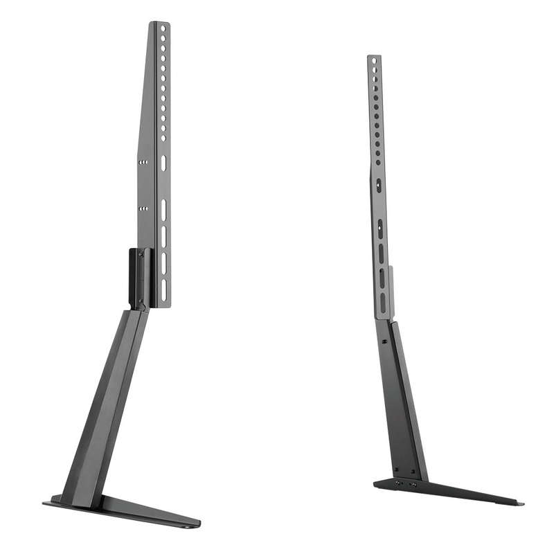 Space TV Adjustable Tabletop TV Stand 32 to 70 - Sleek Minimalist Design