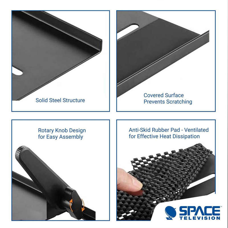 Space TV Set-Top Box Speaker Media Player Shelf Bracket Mount - 600mm