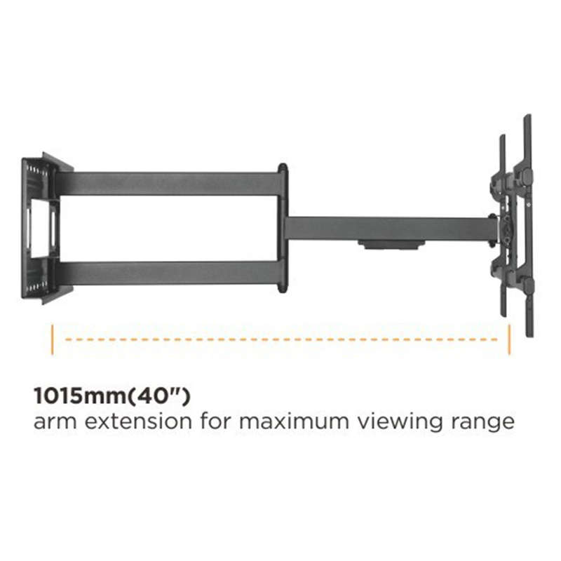 Space TV Extra Long Arm Full Motion Wall Mount TV Bracket 43" to 80" TV's