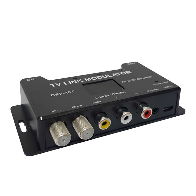 Space TV RF TV Modulator Audio Video Signal Converter with additional RF in