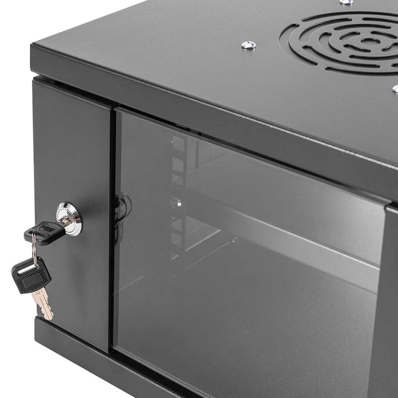 Space TV Lockable Network Server Cabinet - Wall-Mounted, Small 10inch