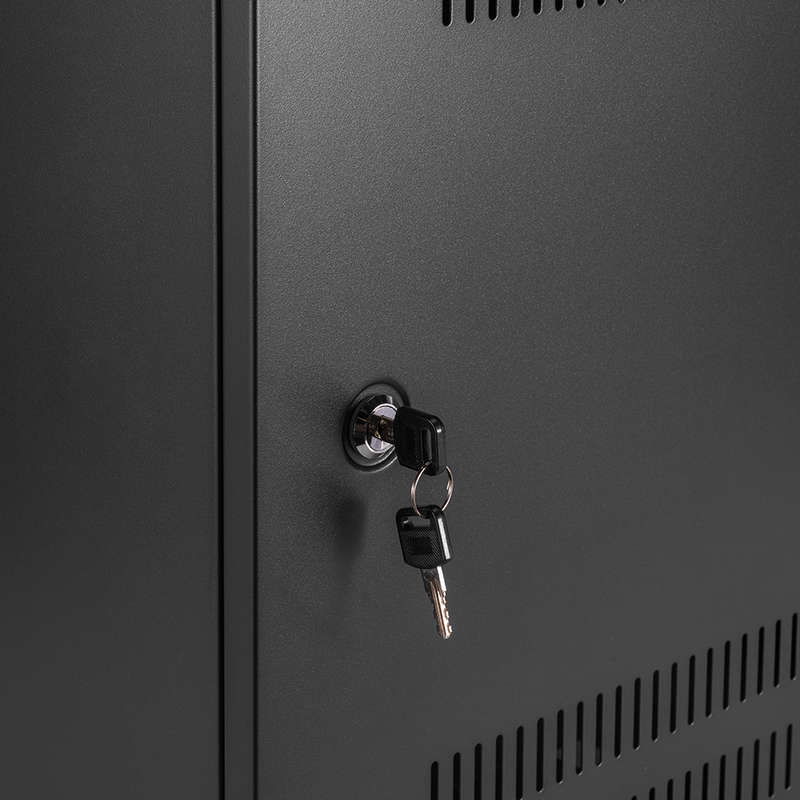 Space TV Lockable Network, Server, Media Cabinet - Wall-Mounted 19inch