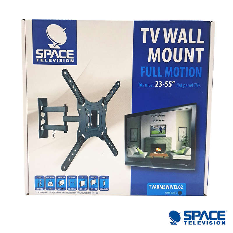 Space TV Full Motion Wall Mount TV Bracket - 23? to 55?