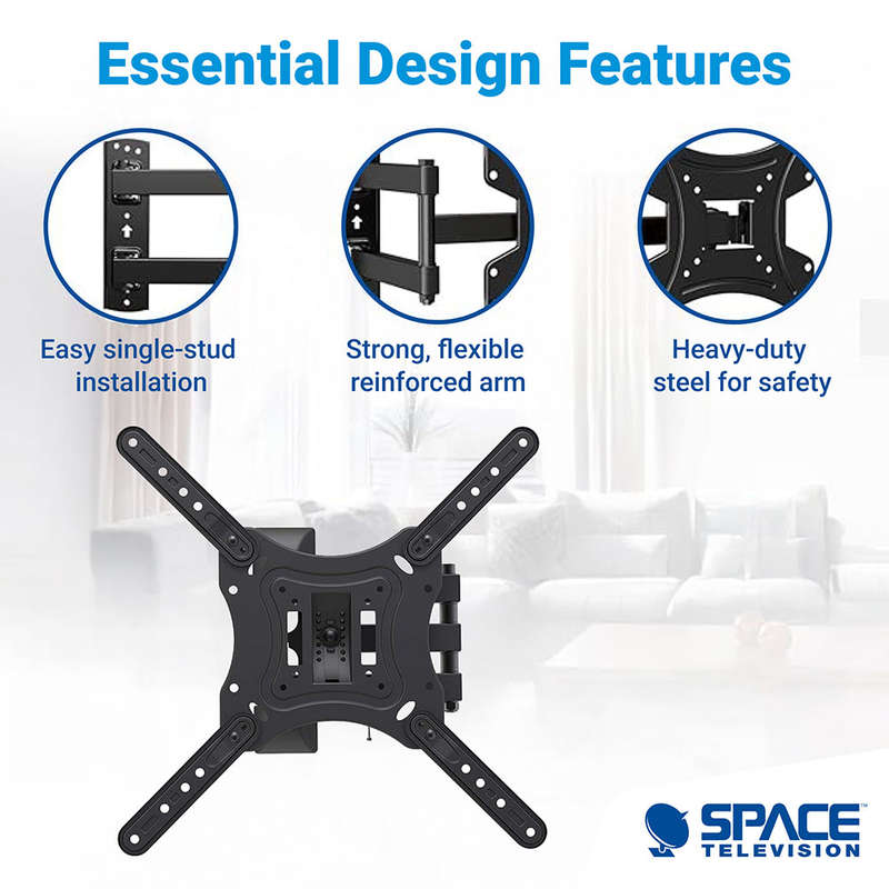 Space TV Full Motion Wall Mount TV Bracket - 23? to 55?