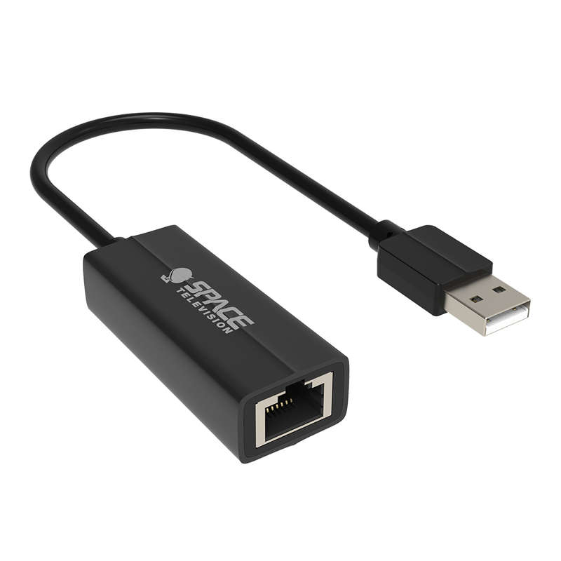 Space TV USB 2.0 Male to RJ45 Female Network Adapter - Portable Dongle
