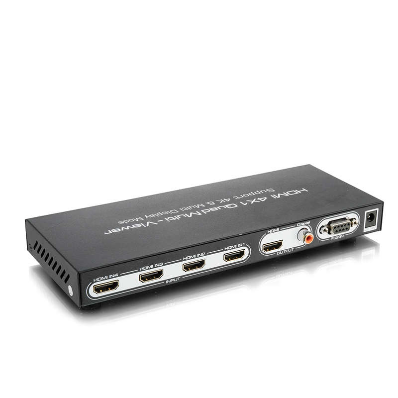 4K HDMI 4×1 Quad Multi-viewer with Seamless Switcher