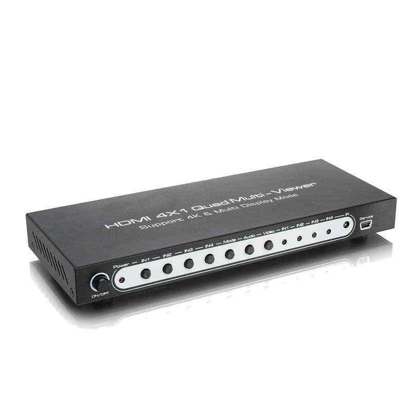 4K HDMI 4×1 Quad Multi-viewer with Seamless Switcher