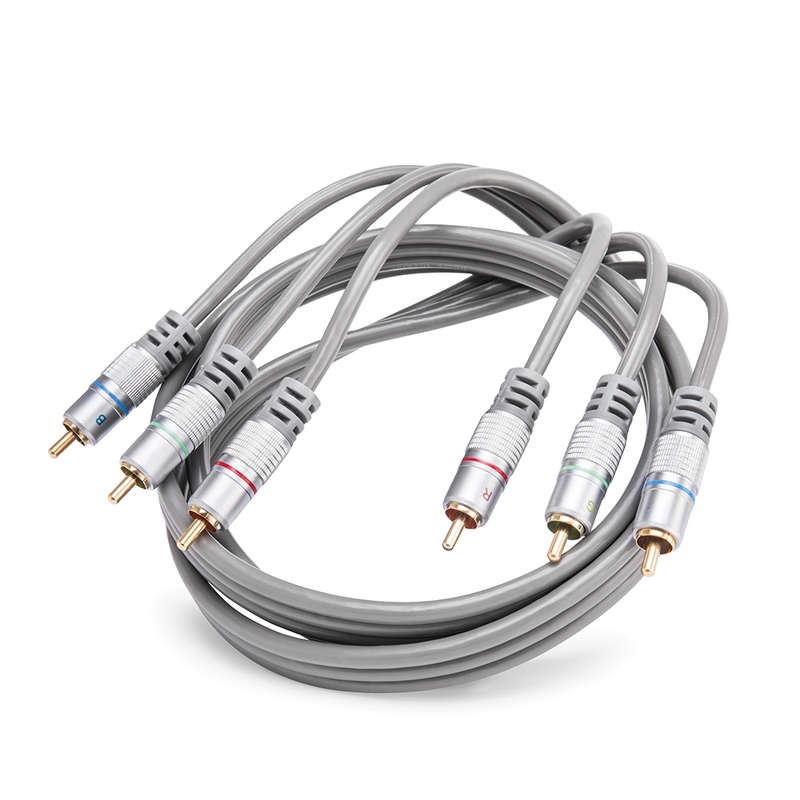 Space TV Superior Quality Home Theatre Gold Plated 3-3RCA Cable - 1.5m
