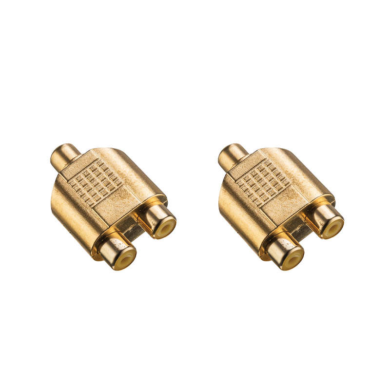 Space TV RCA Female to 2 RCA Jack Plug Splitter - 2 Pack