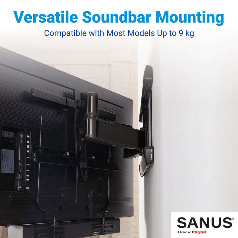 SANUS Height Adjustable Soundbar Mount Bracket for 32 -90 TV's