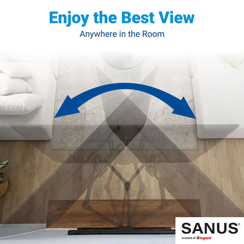 SANUS Full-Motion 4D + Shift TV Wall Mount Bracket for 42 -90 TVs