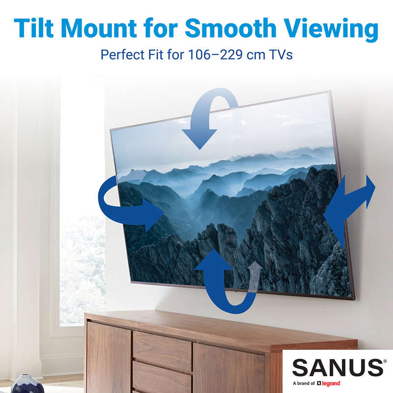 SANUS Advanced Tilt 4D Premium TV Wall Mount Bracket for 42 -90 TV's