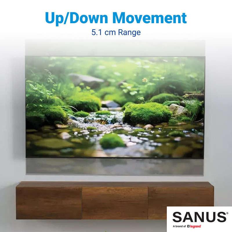 SANUS Advanced Full-Motion 4D + Shift TV Wall Mount Bracket for 19-43 TVs
