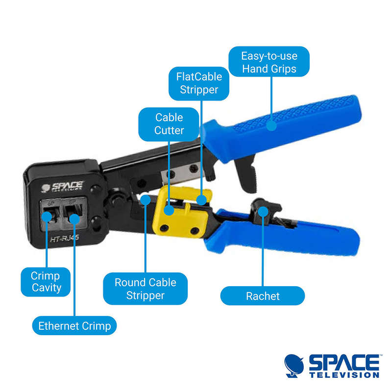 Space TV Crimping Tool Cat5/5e/6 RJ45
