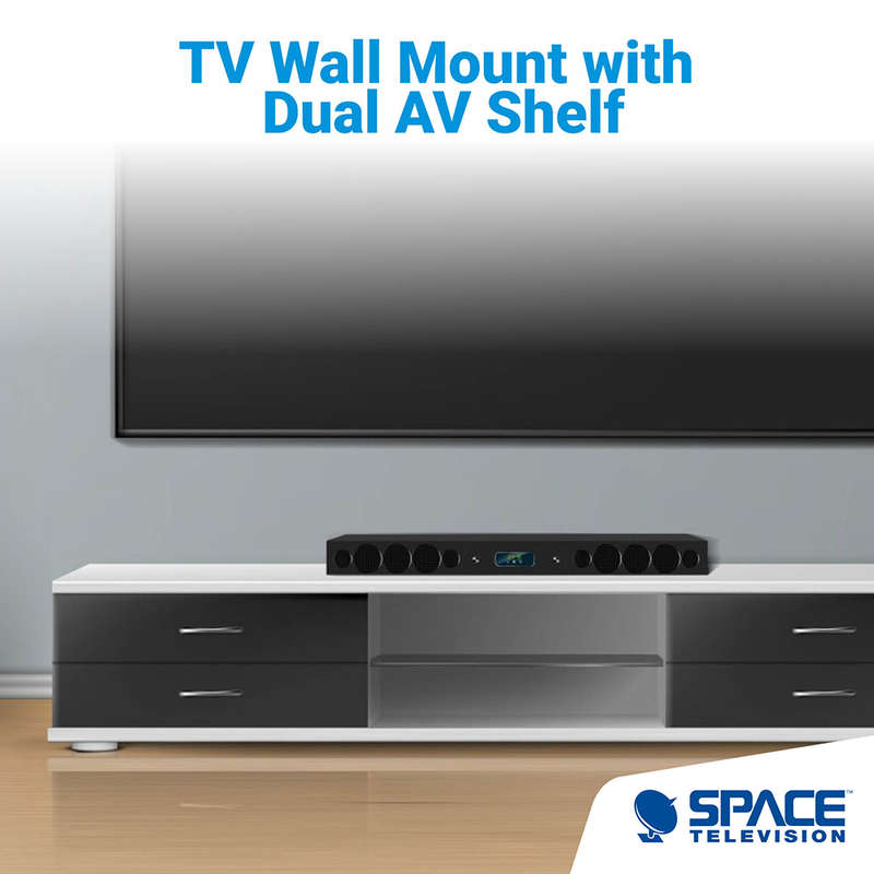 Space TV Heavy Duty Fixed TV Wall Mount Bracket for 60" to 120" TVs