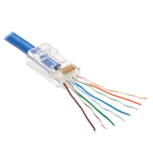 RJ45 Cat5/Cat6 Pass Through Connector - RJ45-PT