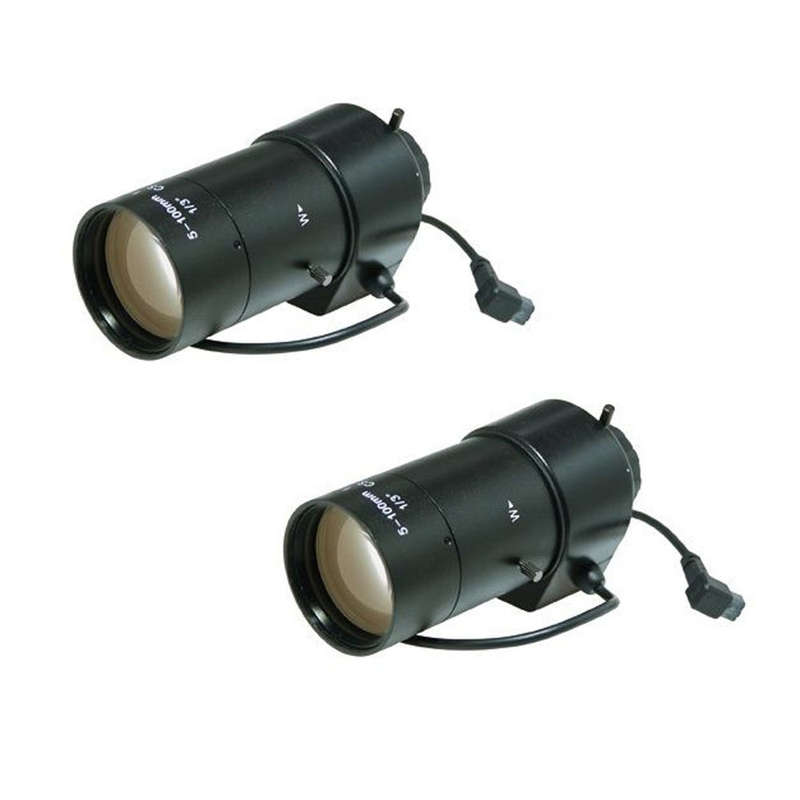Space TV 5100 Mm Varifocal Auto Iris Lens for CCTV Box Cameras - 2 Pack
