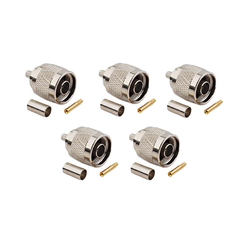 Space TV LMR195 N-Female Crimp Connector - 5 pack
