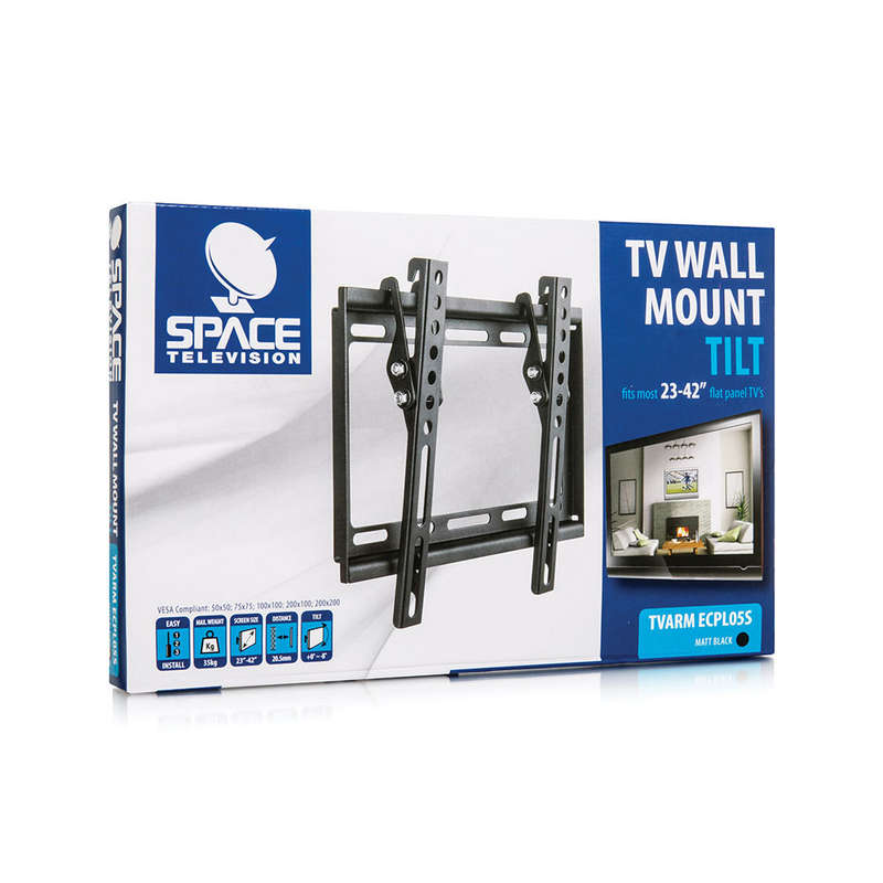 Space TV Tilting Wall Mount TV Bracket for 23"-42" LED & LCD TV's & Monitors