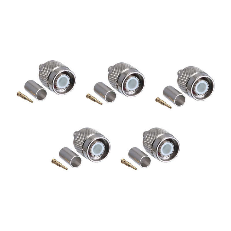 Space TV LMR195 TNC Male Crimp Connector - 5 pack