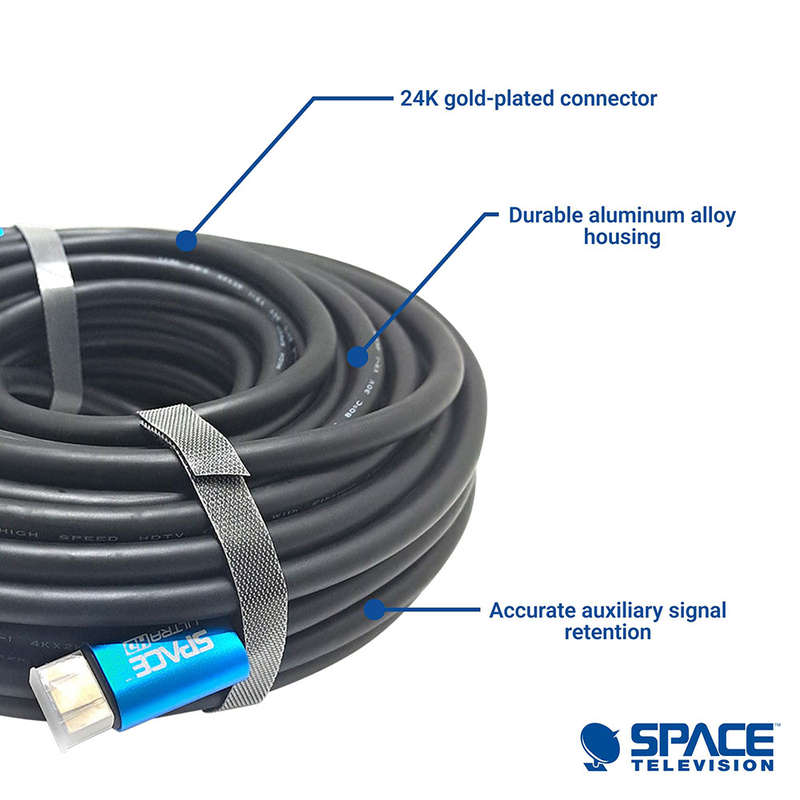 Space TV 20M 4K High Speed Premium HDMI Cable with Ethernet ver2.0 60Hz