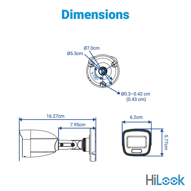 HiLook 2 MP ColorVu Mini Bullet Camera